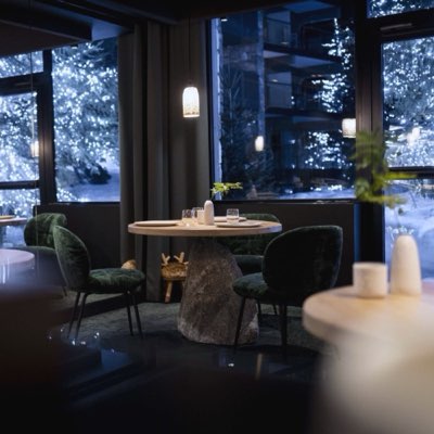 The dining room of Alpage at Hôtel Annapurna