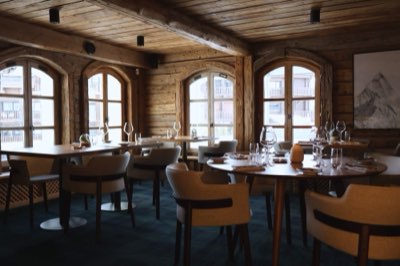 The dining room of Le Sidonie